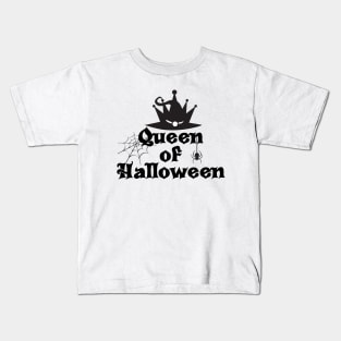 Queen of Halloween Kids T-Shirt